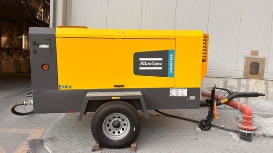 एटलस कोप्को XAHS710E 160kw पोर्टेबल इलेक्ट्रिक एयर कंप्रेसर