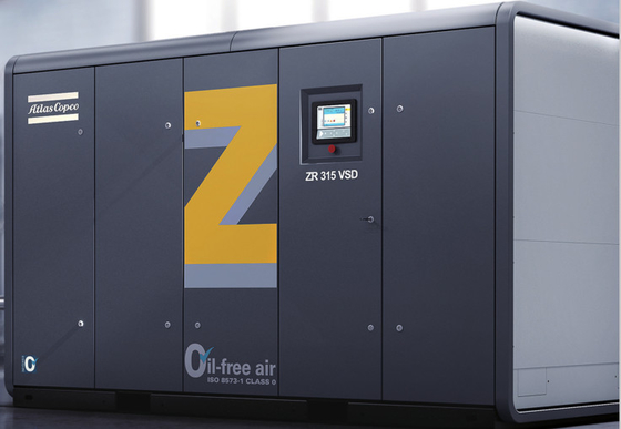 ZT55~750, ZT75~900VSD तेल मुक्त एटलस स्क्रू एयर कंप्रेसर एल्यूमीनियम मिश्र धातु सामग्री