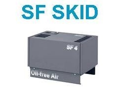SF4 वायु क्षमता स्थिर वायु शीतलन तेल मुक्त पेंच हवा कंप्रेसर