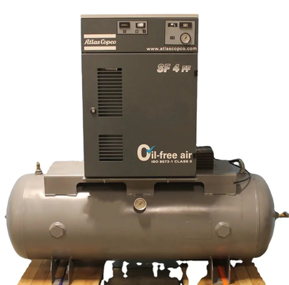 3.7KW/5HP 0 पीपीएम तेल मुक्त डायरेक्ट ड्राइव स्क्रू एयर कंप्रेसर SF4