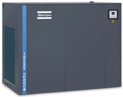 एयर कूलिंग डायरेक्ट ड्राइव 45KW/60HP ऑयल फ्री स्क्रू एयर कंप्रेसर AQ45VSD With 0 Ppm Oil Content