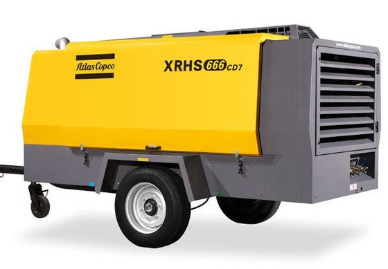 इलेक्ट्रिक चालित XRHS666C पोर्टेबल कंप्रेसर 18.6 M3/min FAD के साथ