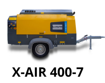 12 M3/min FAD पोर्टेबल कंप्रेसर X-AIR 400-7 विद्युत शक्ति स्रोत और 7 बार दक्षता के साथ
