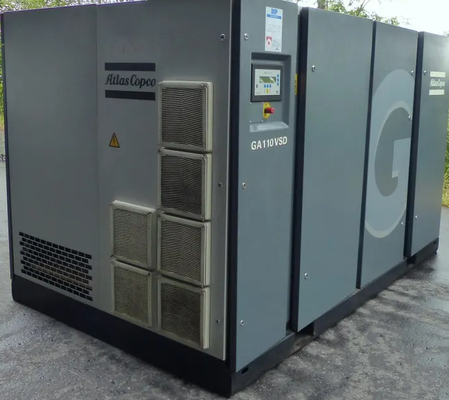 GA110VSD और CE प्रमाण पत्र के साथ रोटरी स्क्रू तेल-इंजेक्शन एटलस GA श्रृंखला