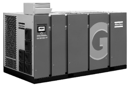घुमावदार पेंच तेल-इंजेक्शन GA160VSD GA श्रृंखला के साथ निर्मित सूखी एटलस