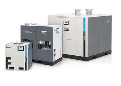 F400 रेफ्रिजरेंट संपीड़ित वायु सुखानेवाला 4200W एटलस को ठंडा करता है 400l/s इनलेट क्षमता