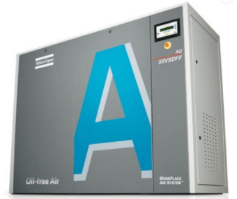 55kw तेल मुक्त एटलस पेंच एयर कंप्रेसर पानी इंजेक्ट किया AQ 55 वीएसडी