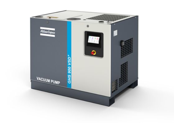 वैक्यूम पंप GHS 900 VSD+ जिसमें 0.35 मिलीबार का अंतिम दबाव और 2 1/2