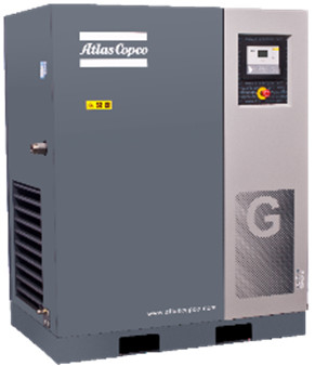 75kw रोटरी ट्विन एटलस स्क्रू एयर कंप्रेसर तेल इंजेक्शन Ga75+