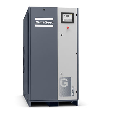 GA37+ एटलस स्क्रू एयर कंप्रेसर GA श्रृंखला 50Hz 37kw SIL स्मार्ट इनलेट लॉक सिस्टम के साथ